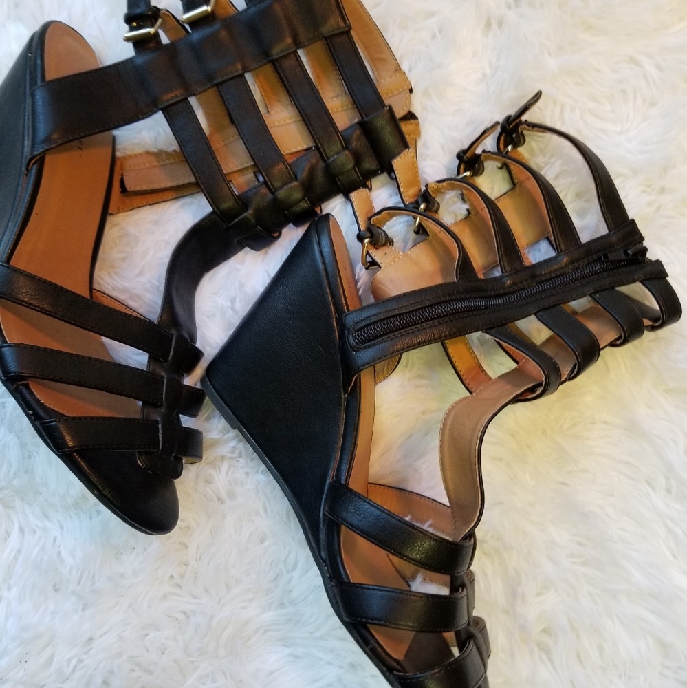 Gladiator wedge sandals